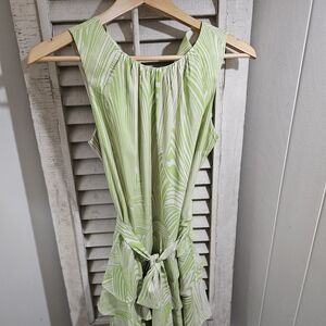 Express Light Green Patterned Blouse